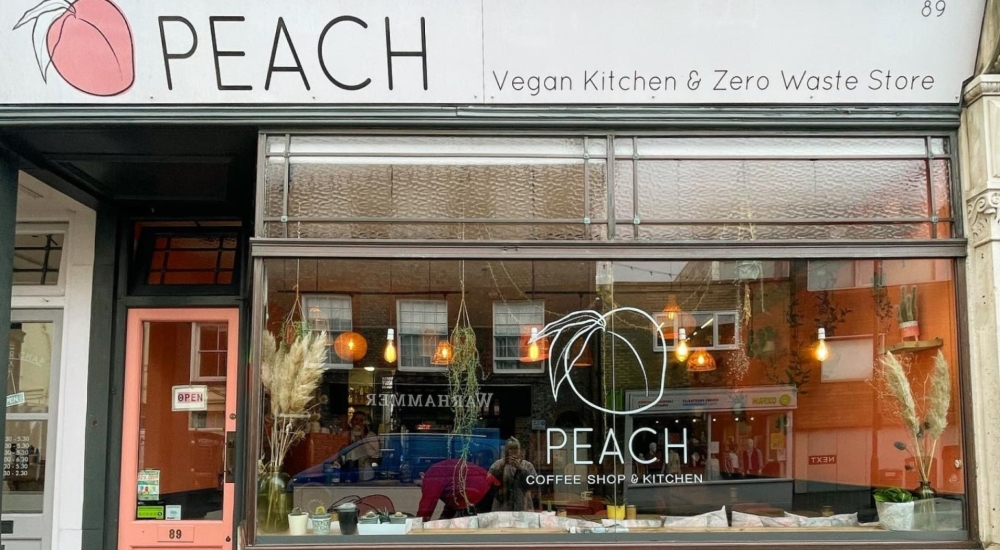 peach shopfront
