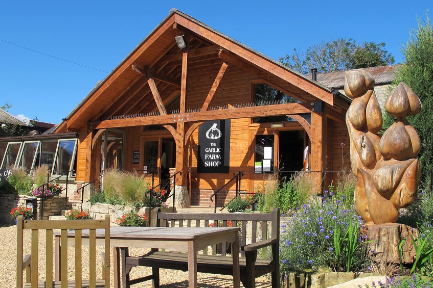 The Garlic Farm farm shop and restaurant in Newchurch, IOW