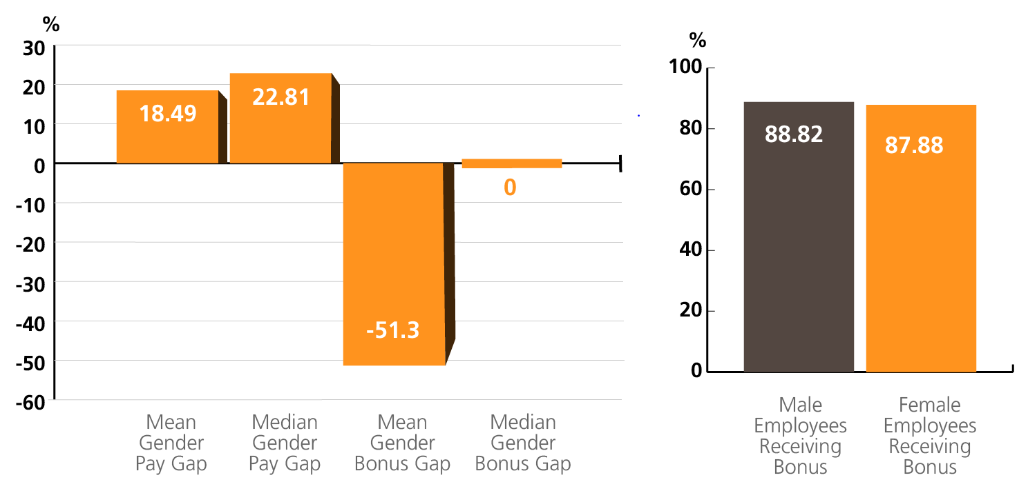 2022 Gender Pay Gap Chart