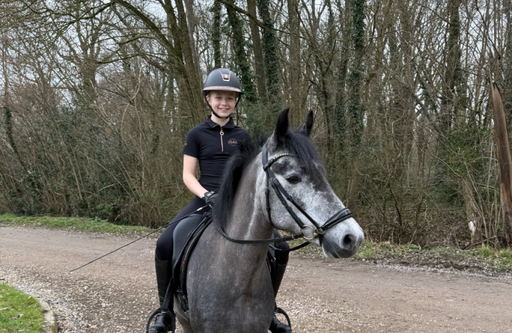 Esme on her horse