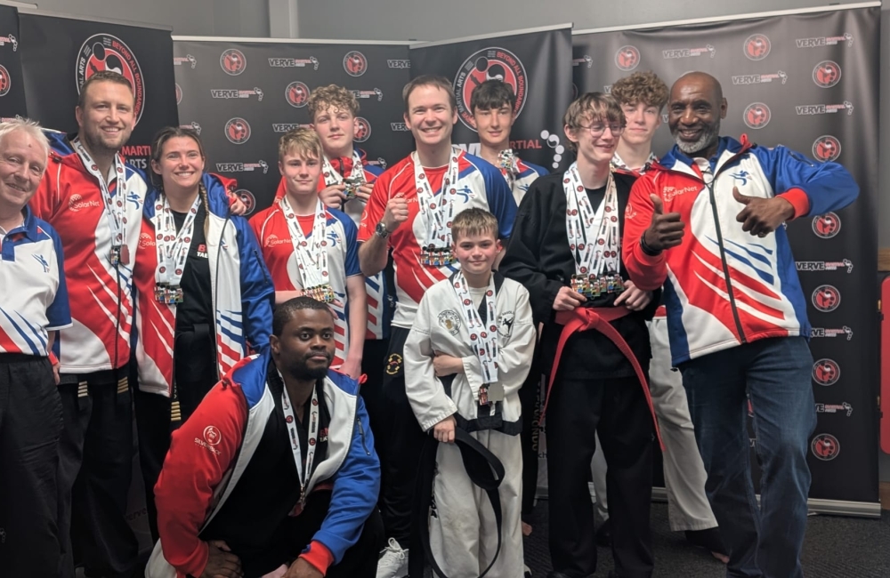 Joe Ramskill with team mates