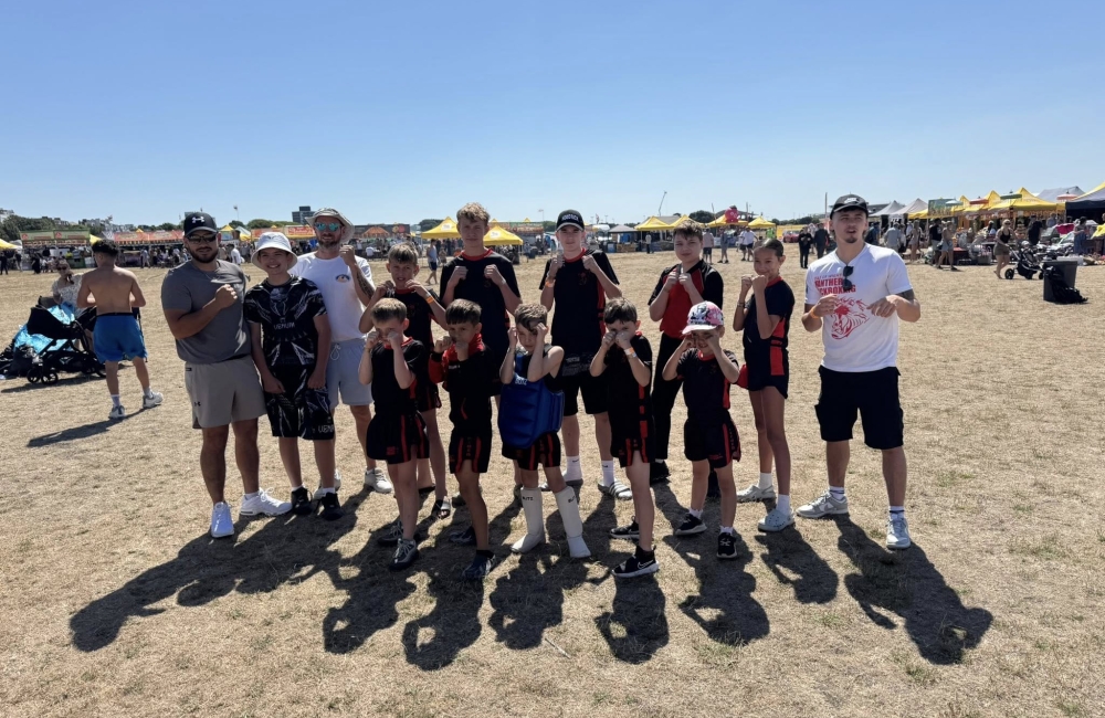 IOW Panther Kickboxing club at event