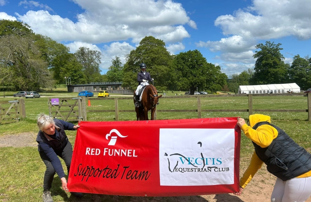 Vectis equestrian club with banner