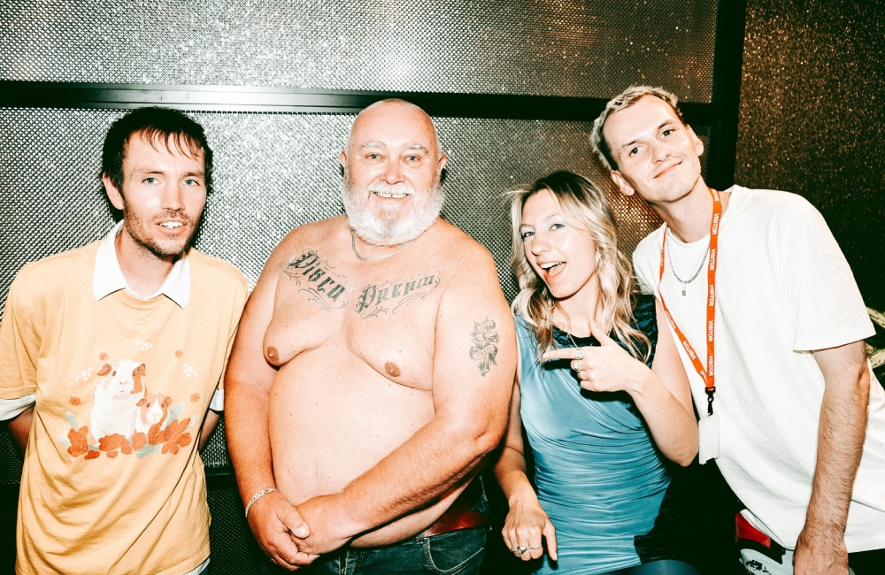 Coach Party on their music video shoot