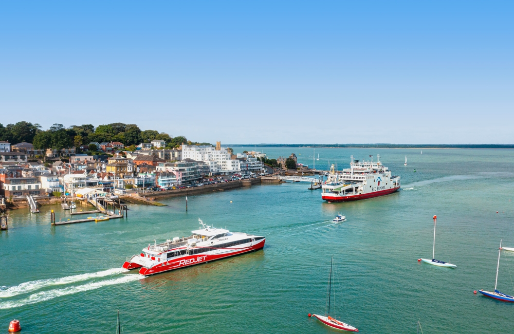 Aerial Image of the ferries