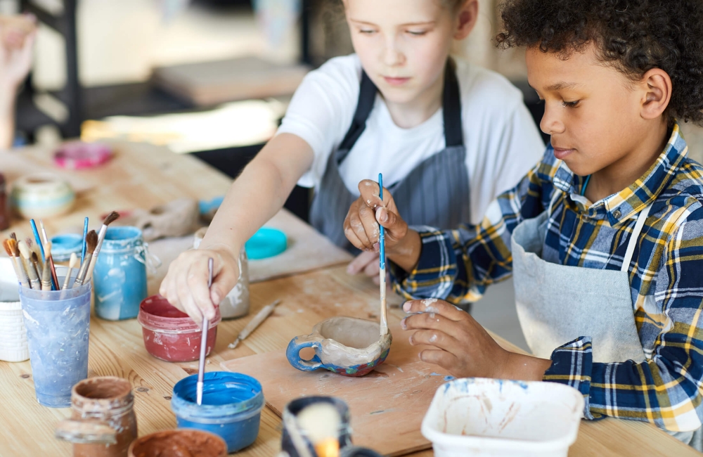 Children doing arts & crafts