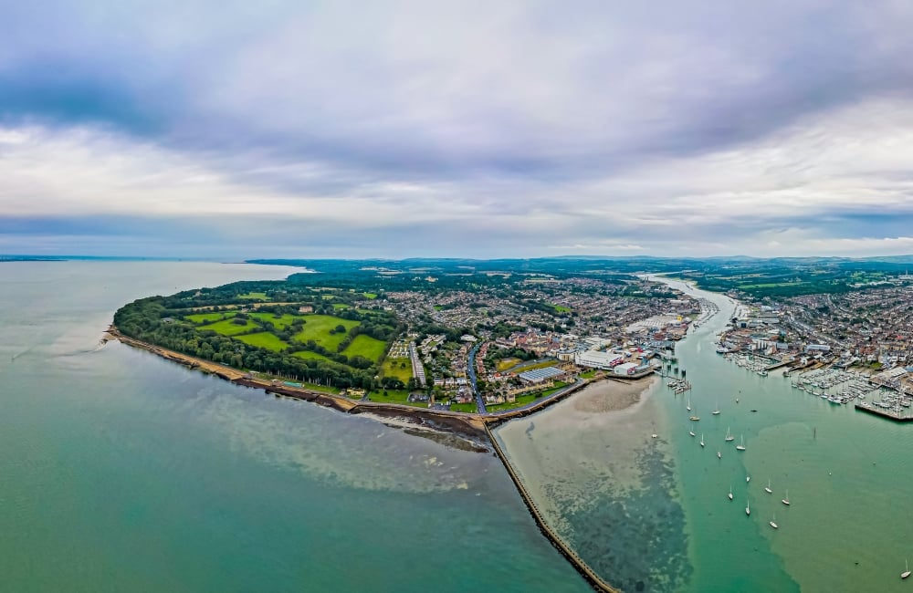 East Cowes aerial image 