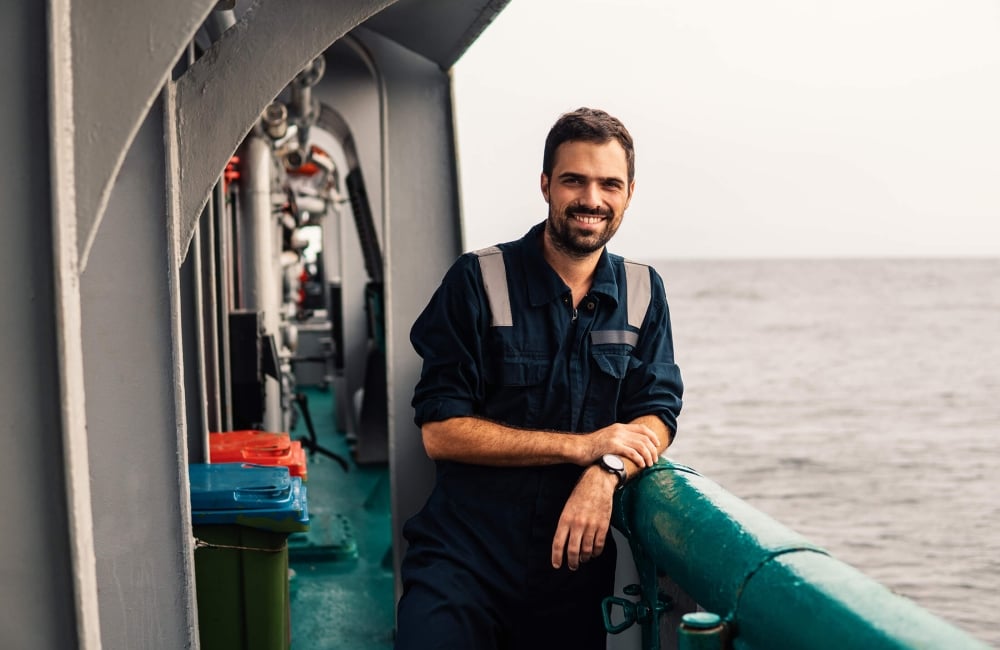 Crew member of a ship