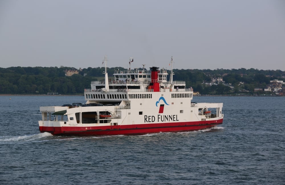 Image of the ferry on the water 