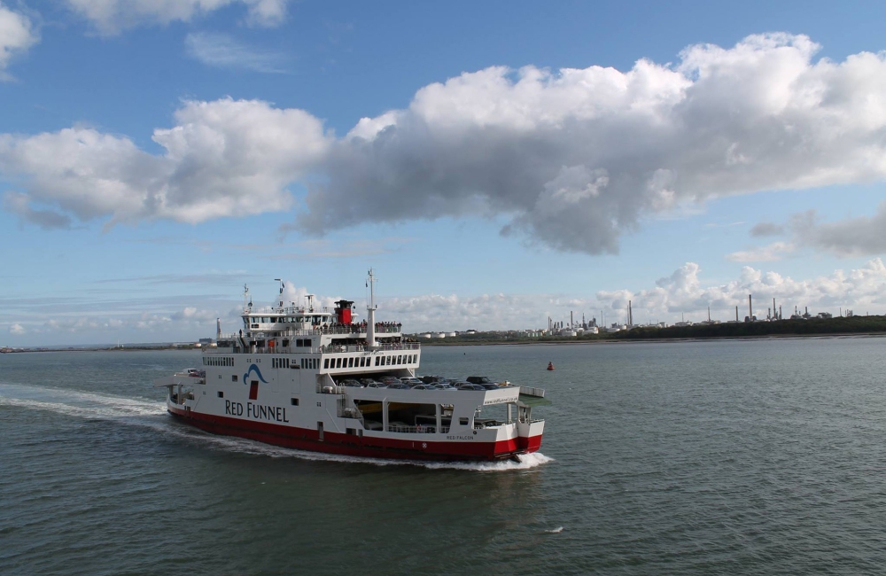 Image of the ferry on the water 