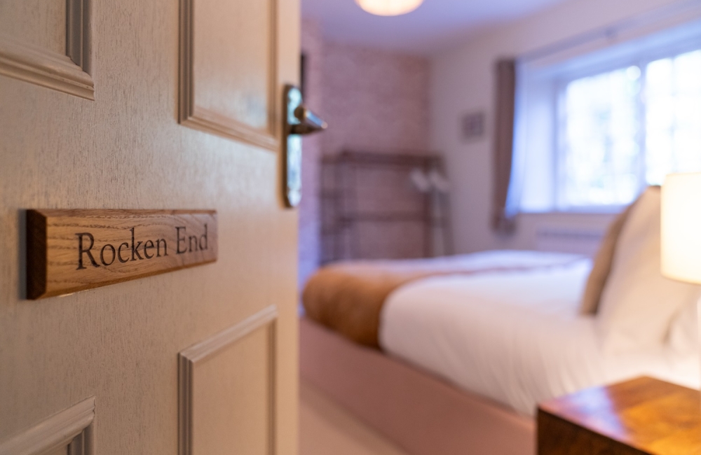 door open to room