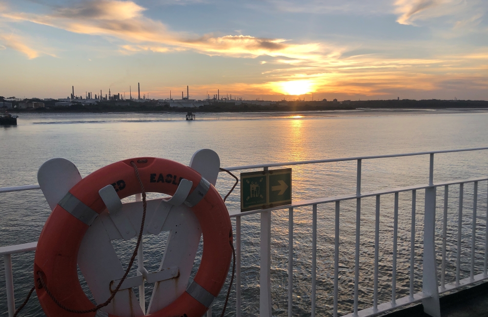 view from the ferry
