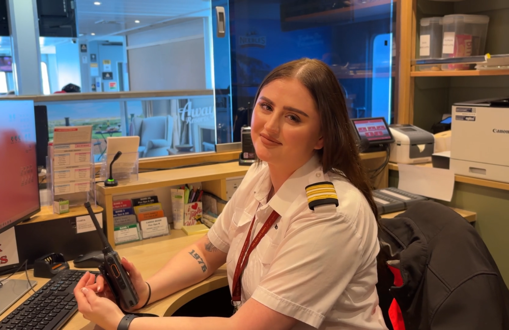 jayden set at the desk onboard