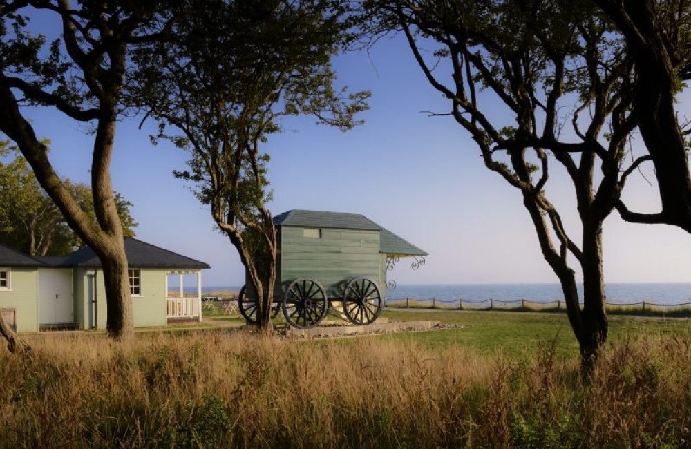Bathing hut at Osborne Beach