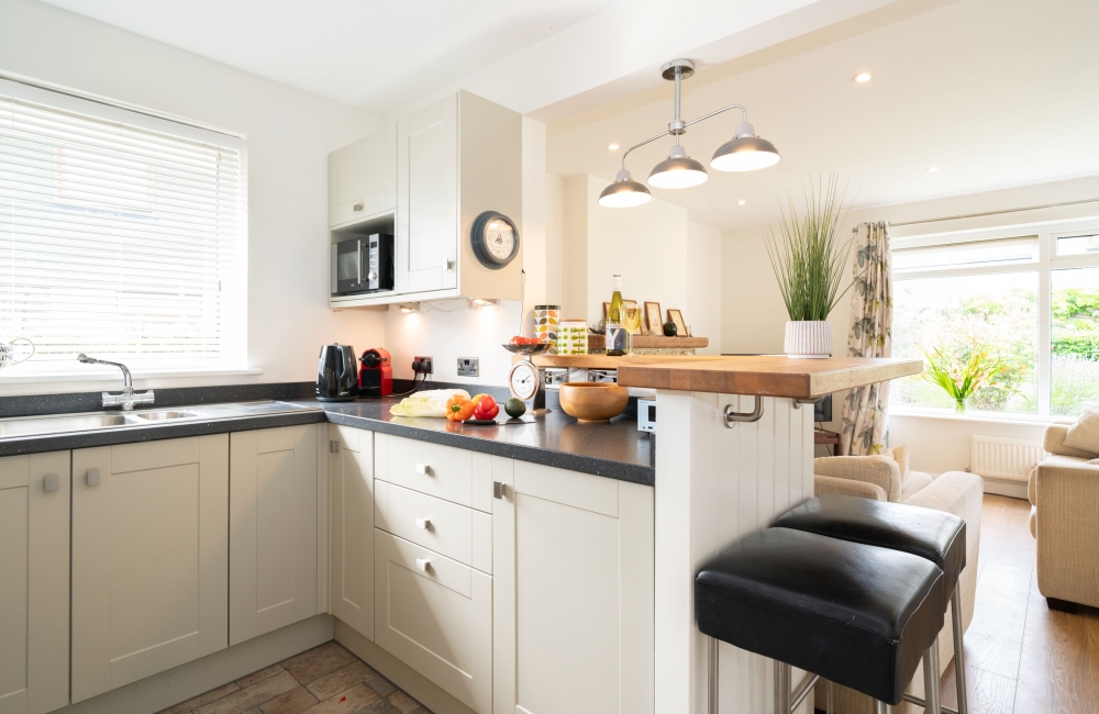 Pebble Beach kitchen with breakfast bar