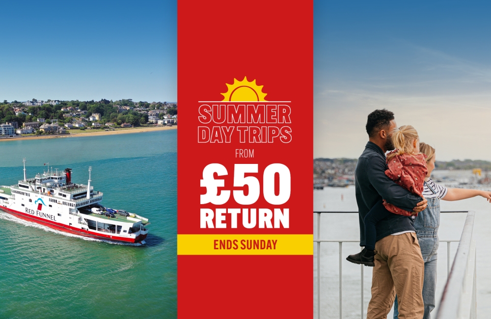 Summer day trip sale banner