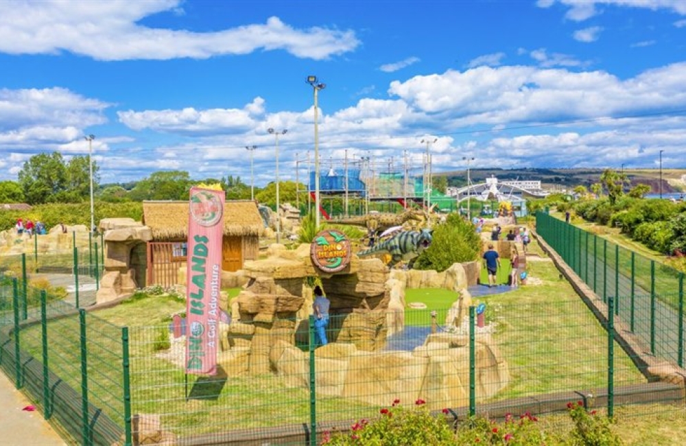 Ariel View of Dino Island Adventure Golf