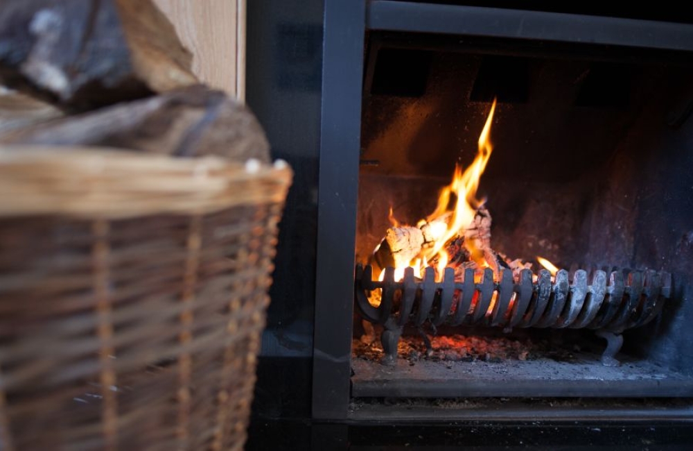 Sea View Cottage fireplace