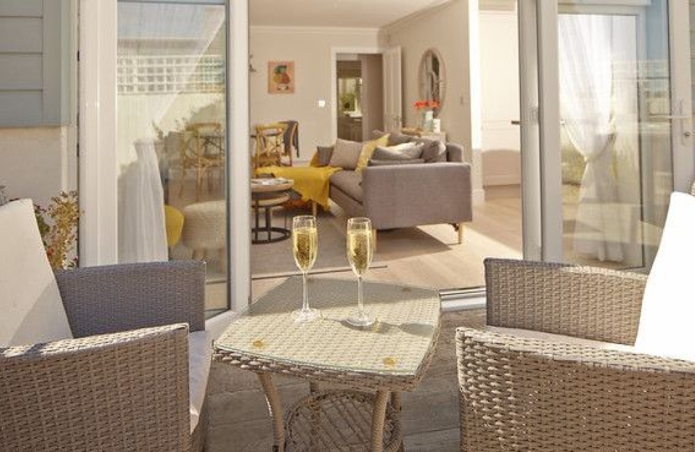 The Bay Colwell outdoor seating in a Luxury Cottage