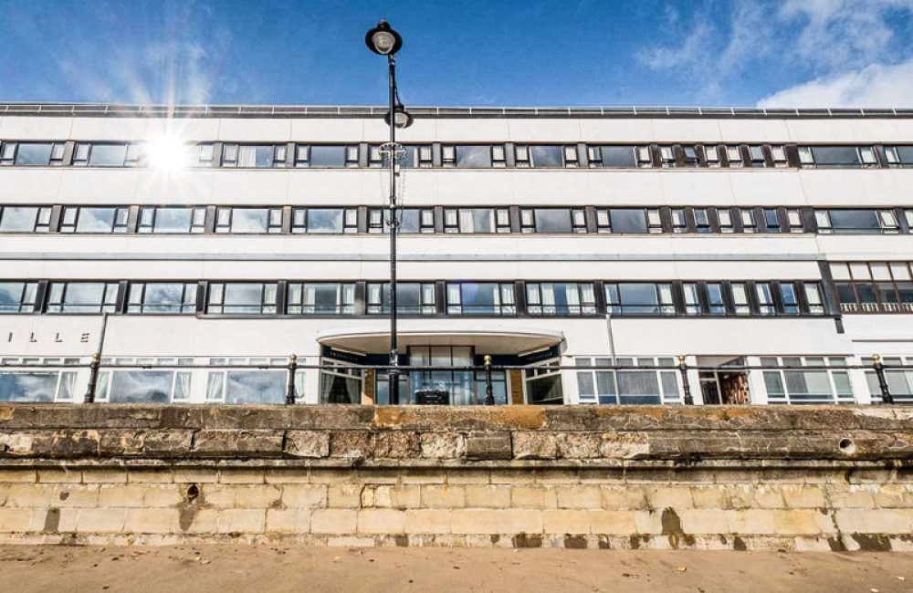 front of hotel
