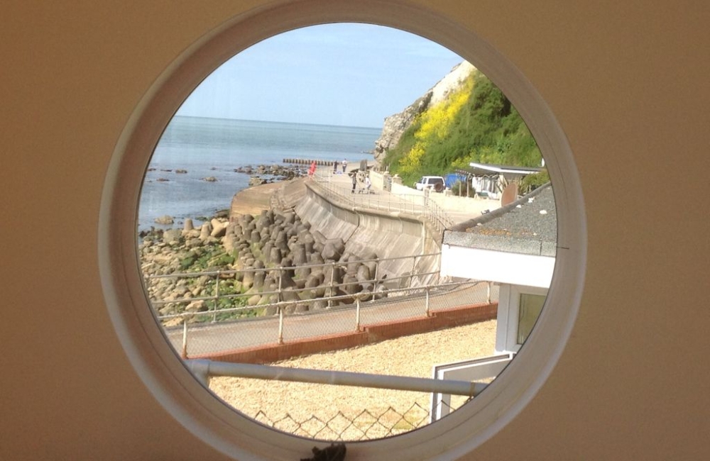 Ventnor Holiday Villas view from the Porthole window