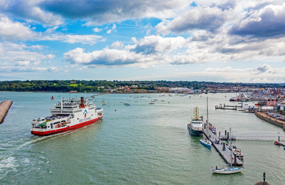 red funnel vessel
