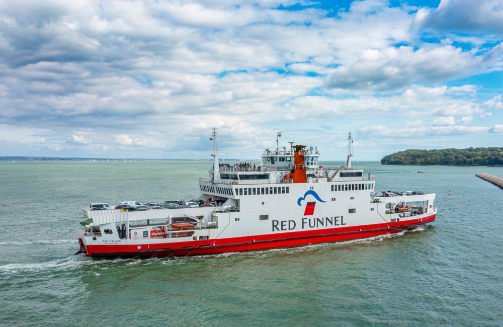 red funnel vessel