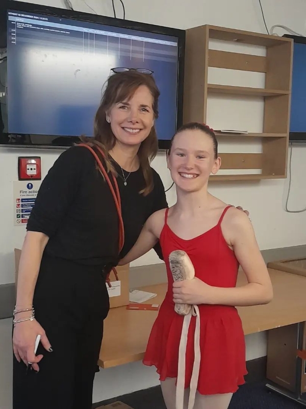 Isabella Adami with Dame Darcy Bussell