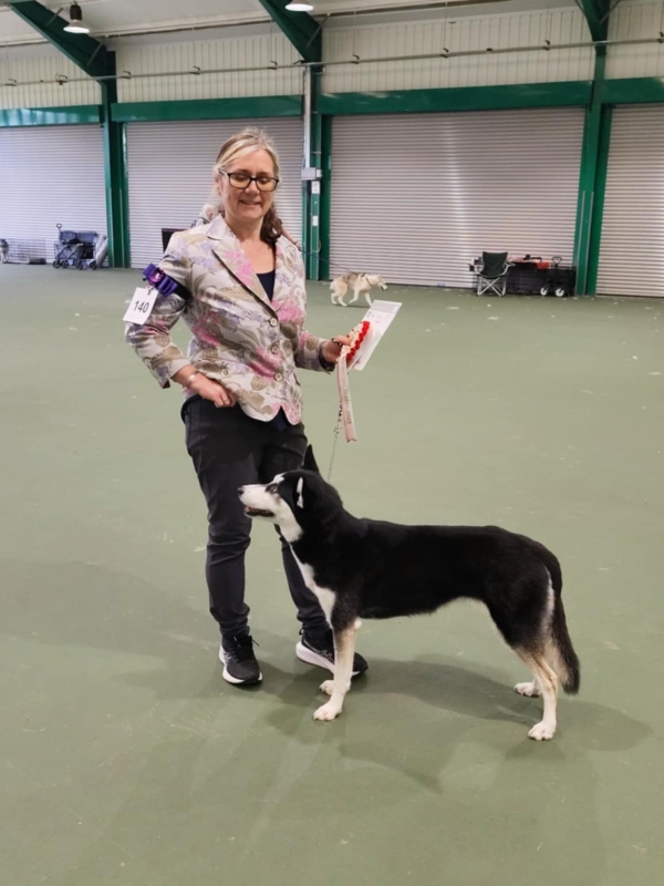 Julie Platt with Husky