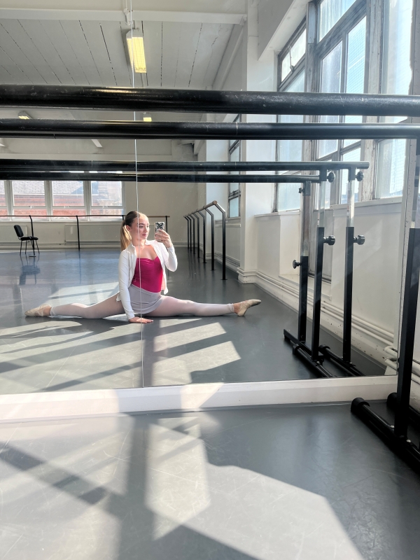 Emily at the studio