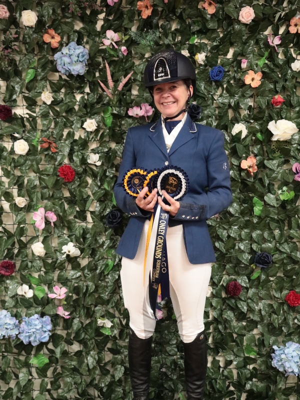 Natalie Brougham with her rossette