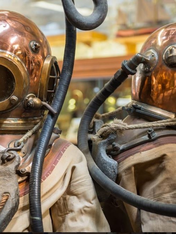 vintage diving helmets
