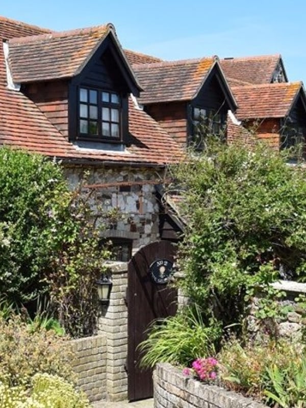 2 The Granary exterior and gate into the garden