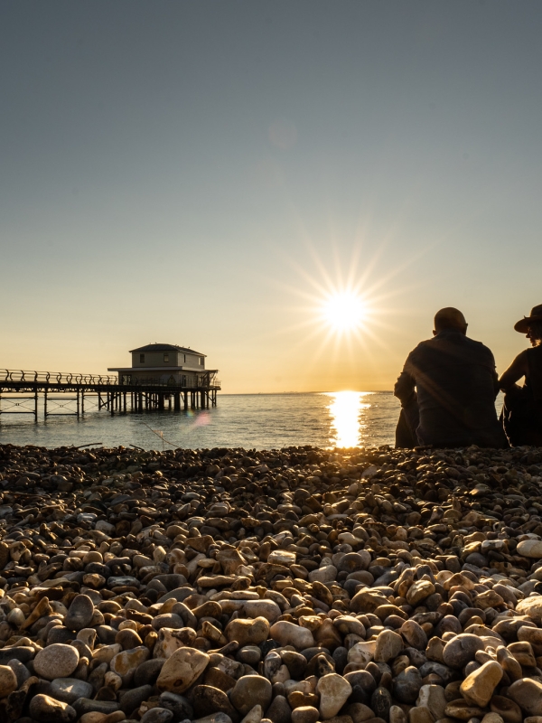 couple on the beach 