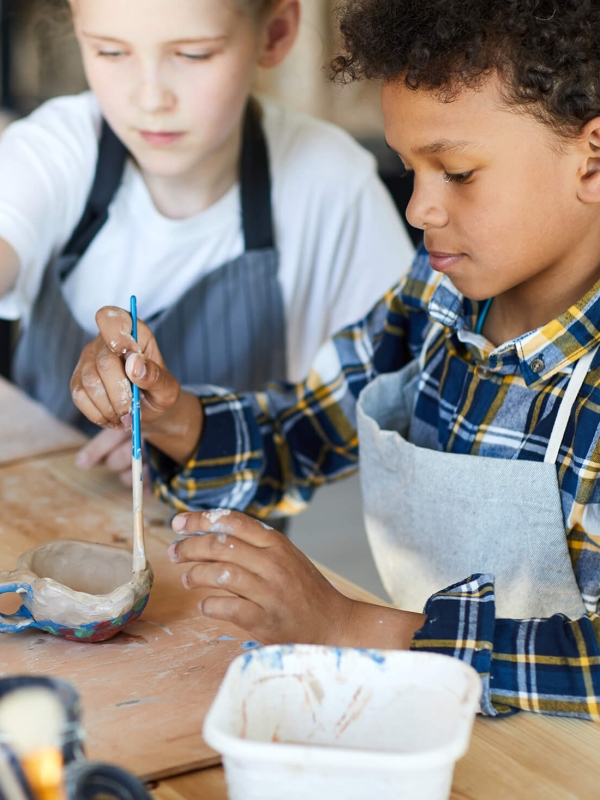 Children doing arts & crafts