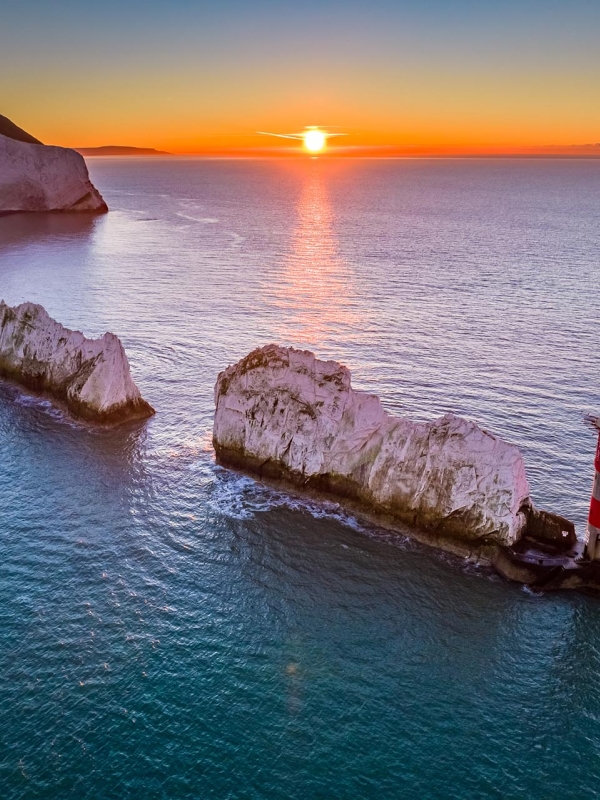 Isle of Wight at dusk