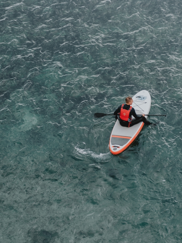 paddleboard in the sea