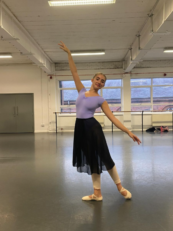 Emily dancing at the studio