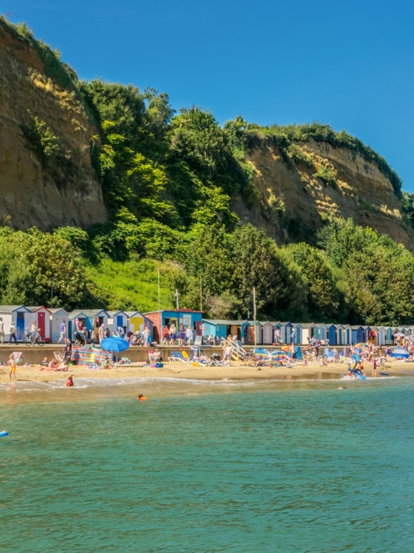 shanklin beach in the sunshine