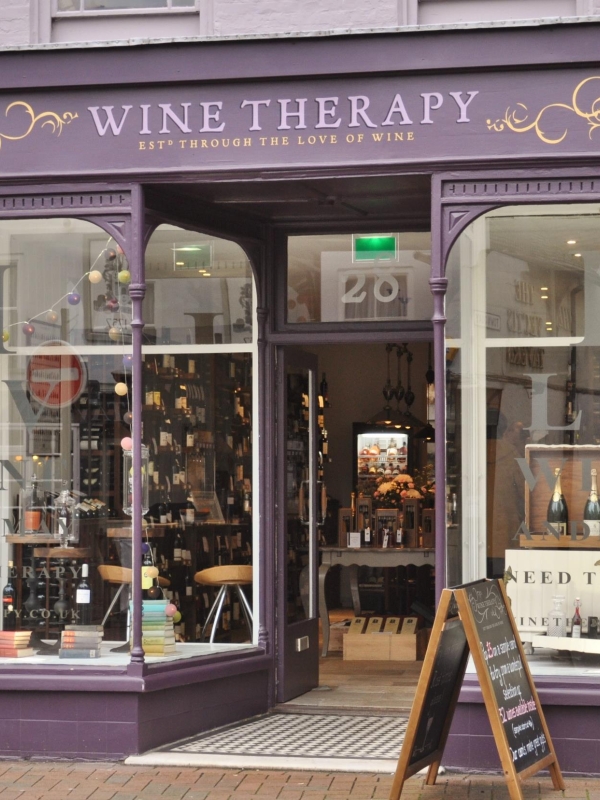 wine shop front 