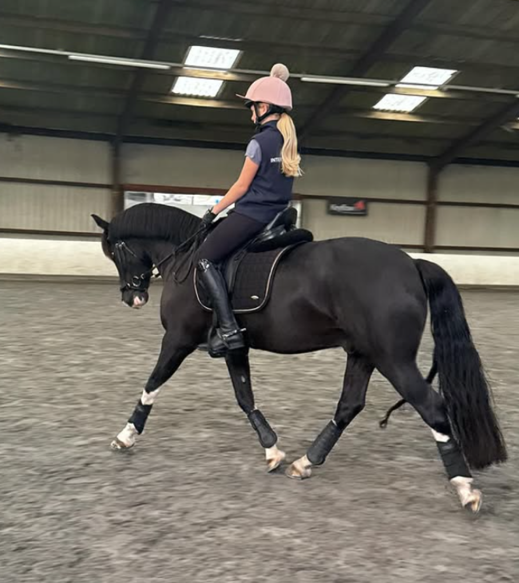Esme on her horse