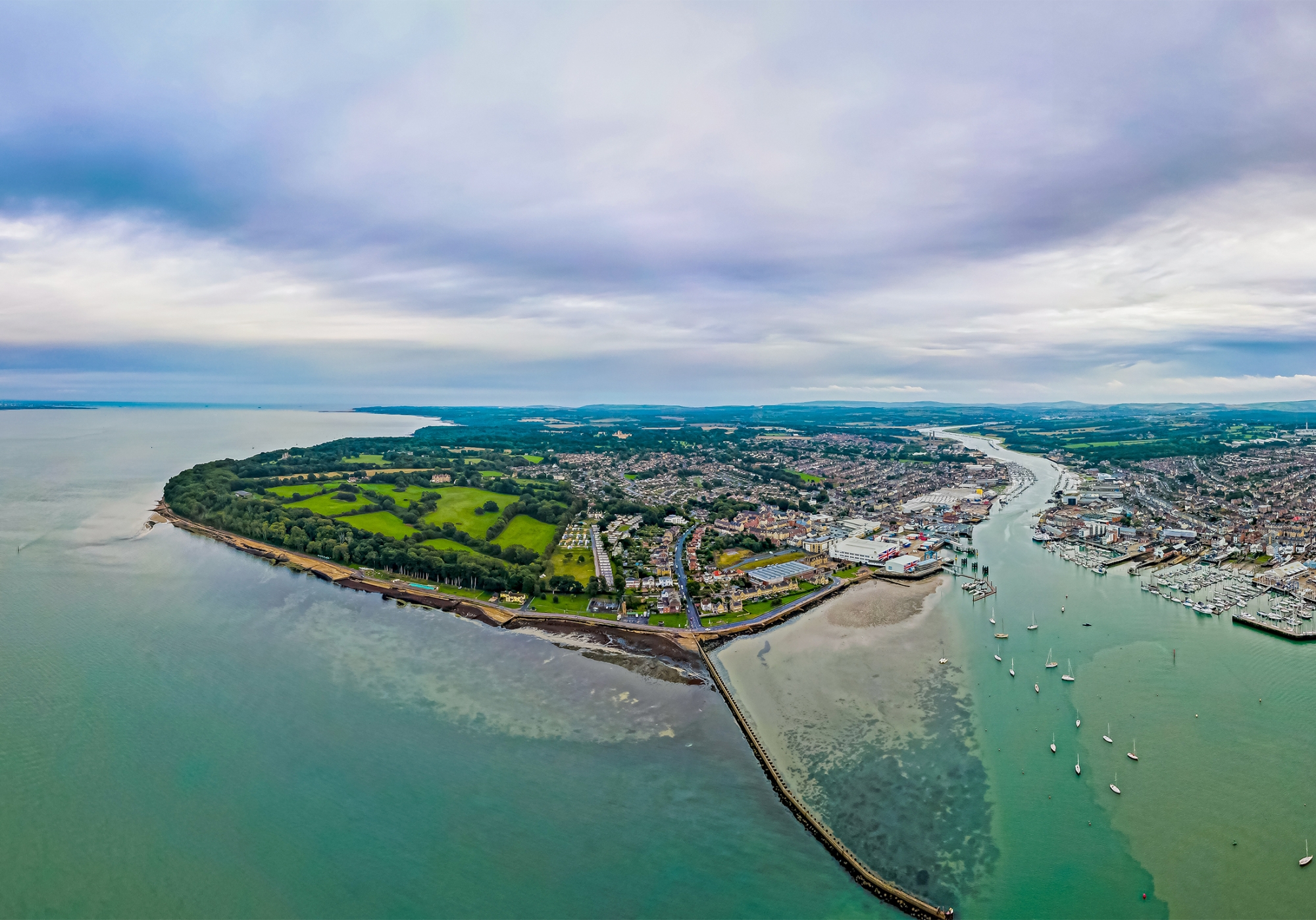 East Cowes aerial image 