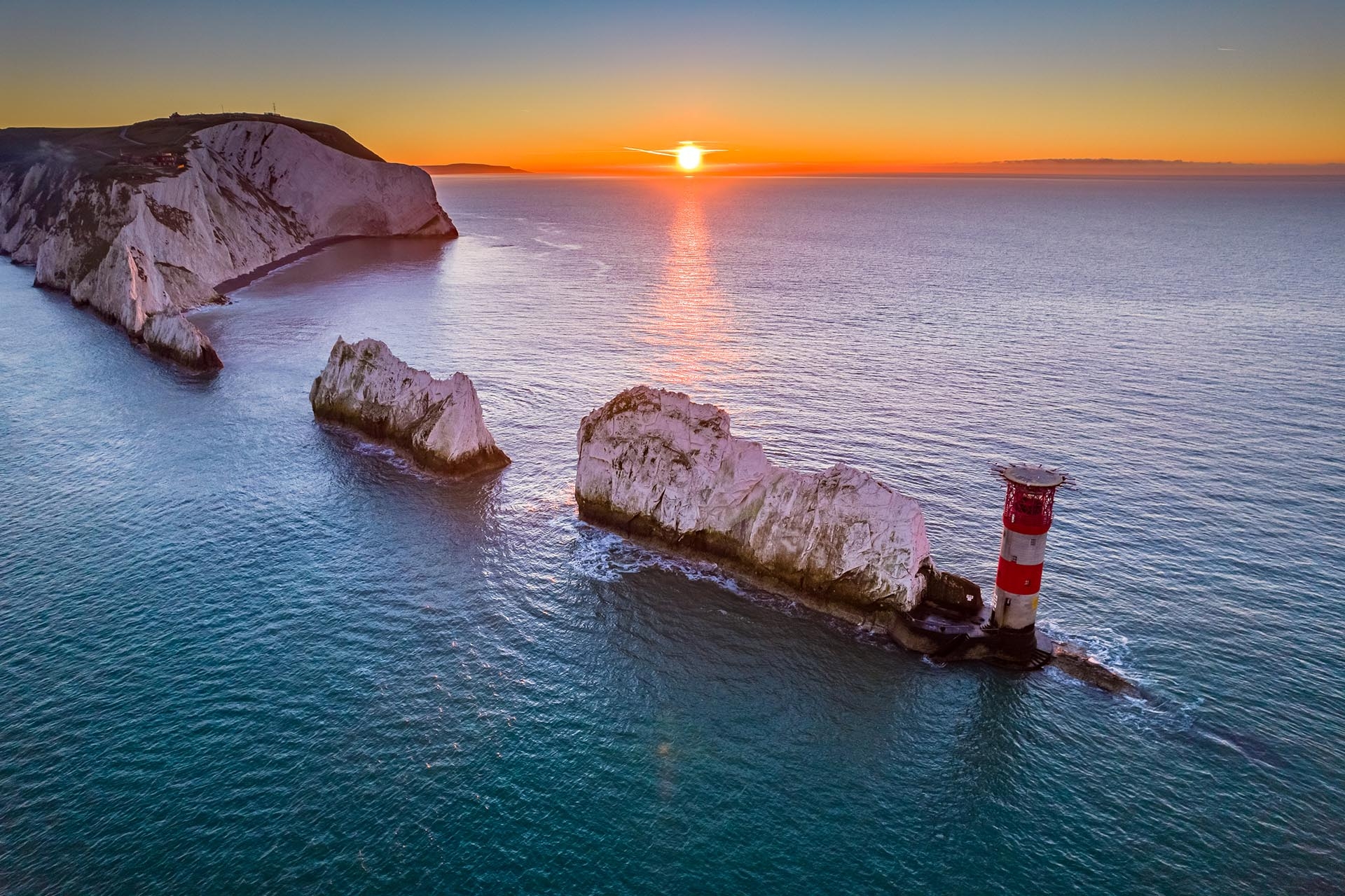 Isle of Wight at dusk