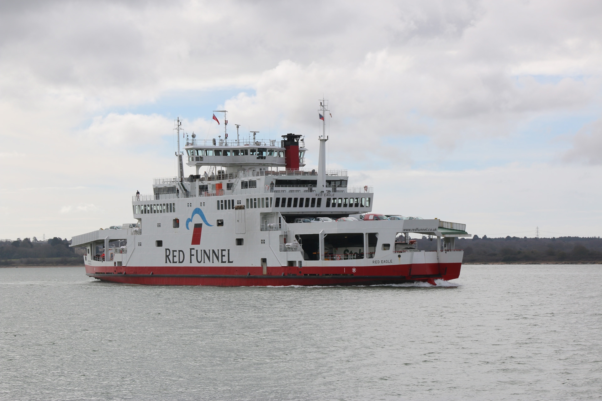 Image of the ferry on the water 