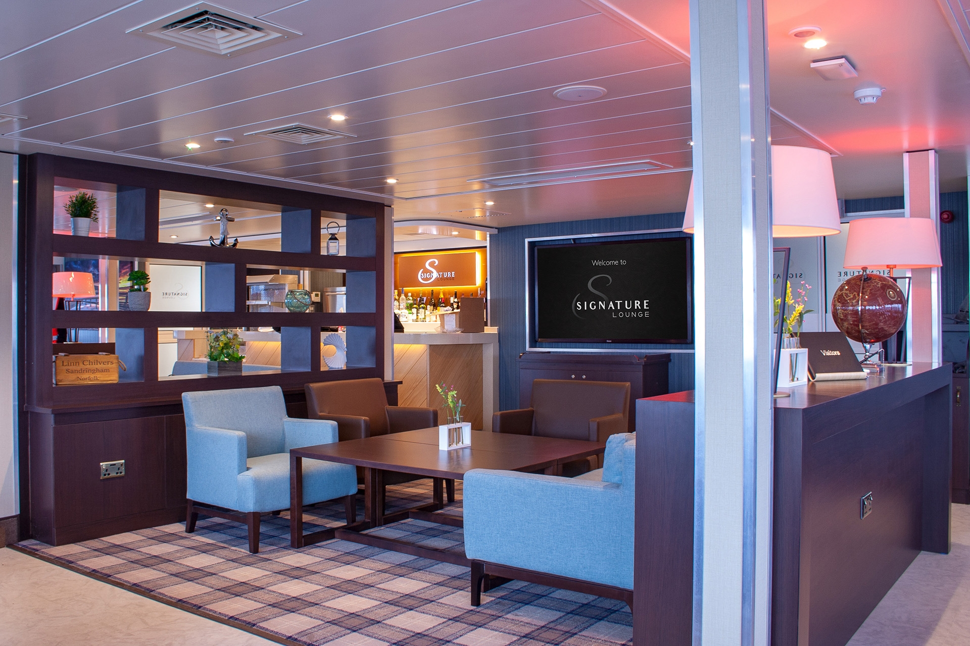 Interior seating area