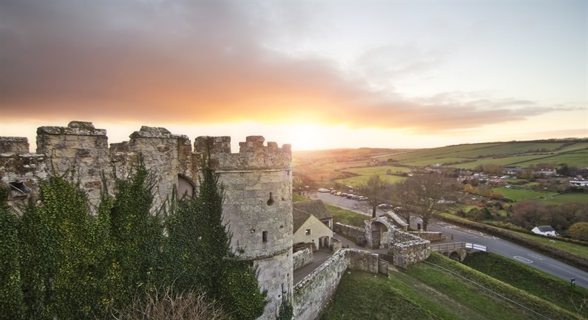 Carisbrooke Castle at Sunset