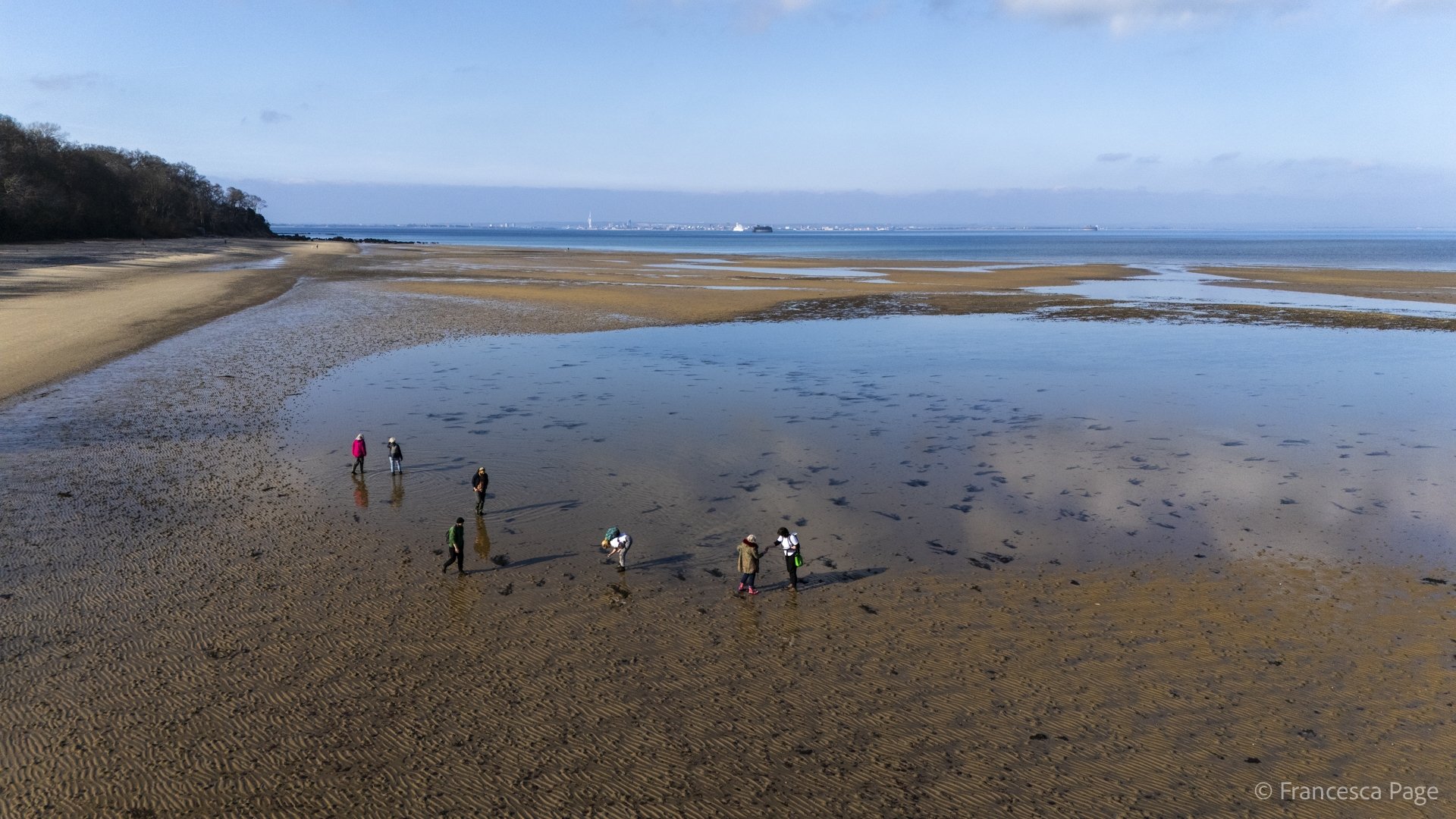 aerial shot of st helens beach