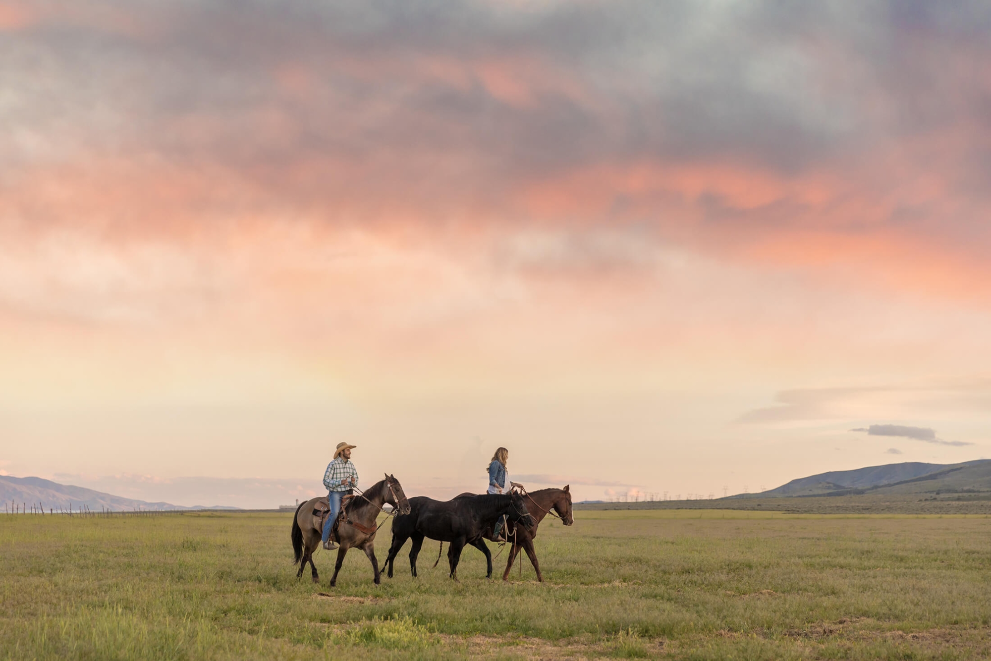 People Horse Riding