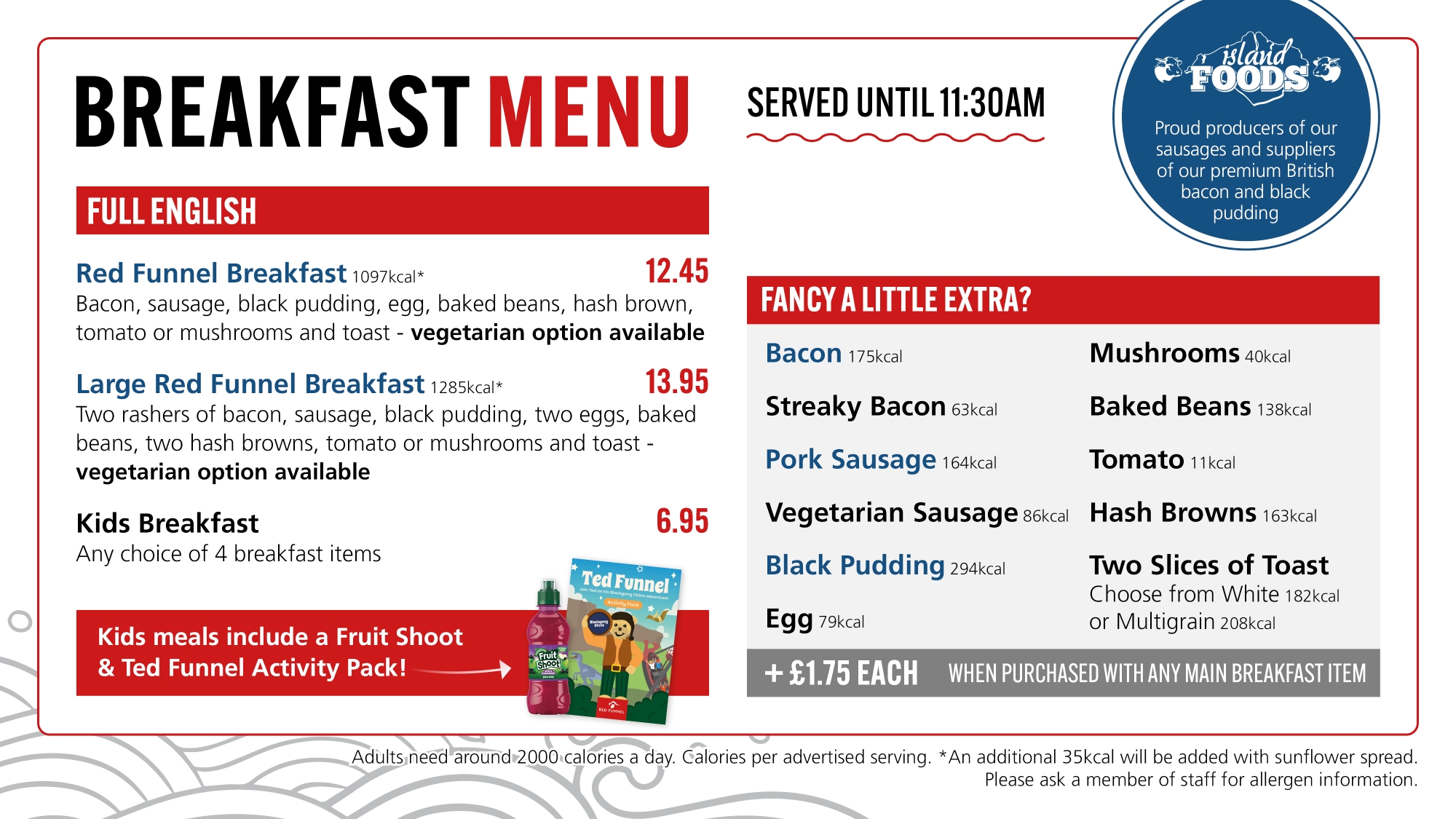 Breakfast Menu 1