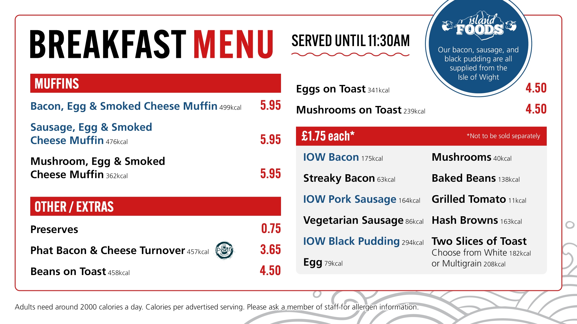 Breakfast Menu 2